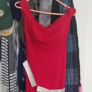 Red Bridesmaids Dress/ Formal Night Dress